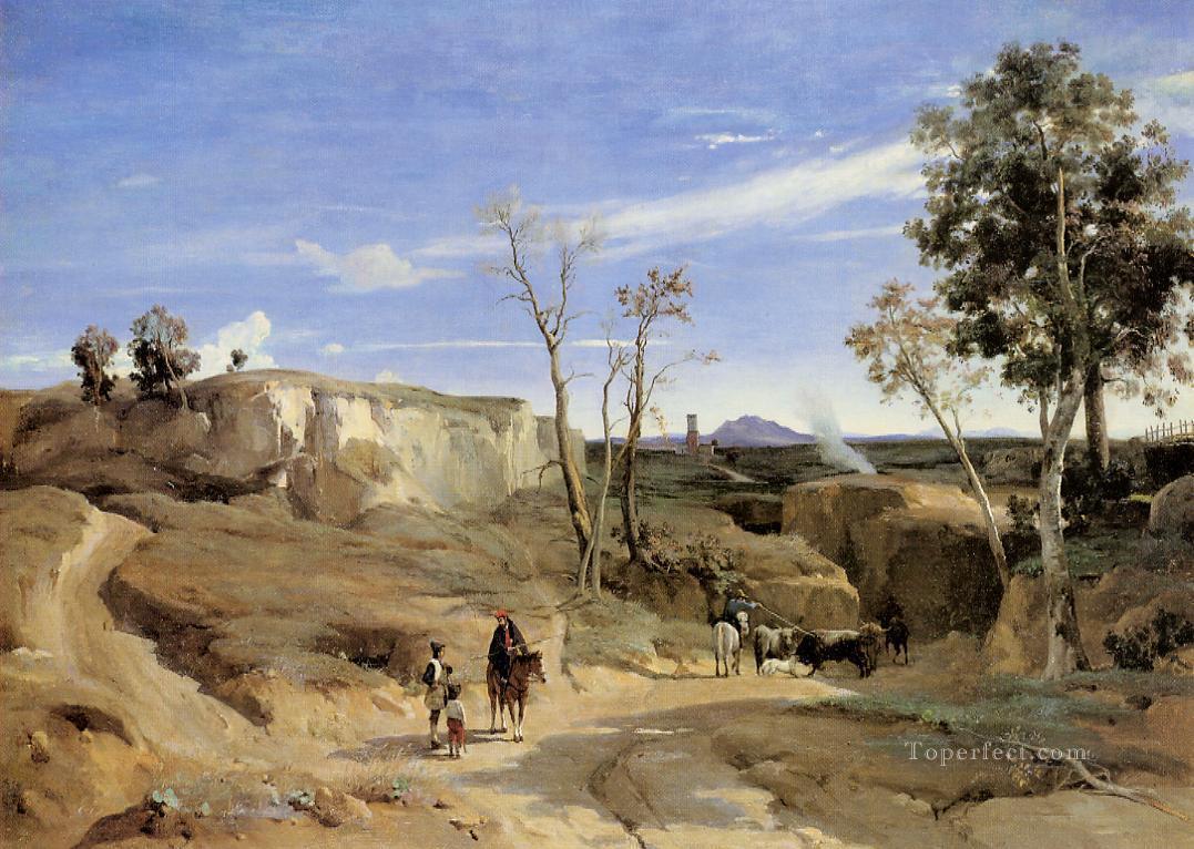 La Cervara the Roman Countryside plein air Romanticism Jean Baptiste Camille Corot Oil Paintings